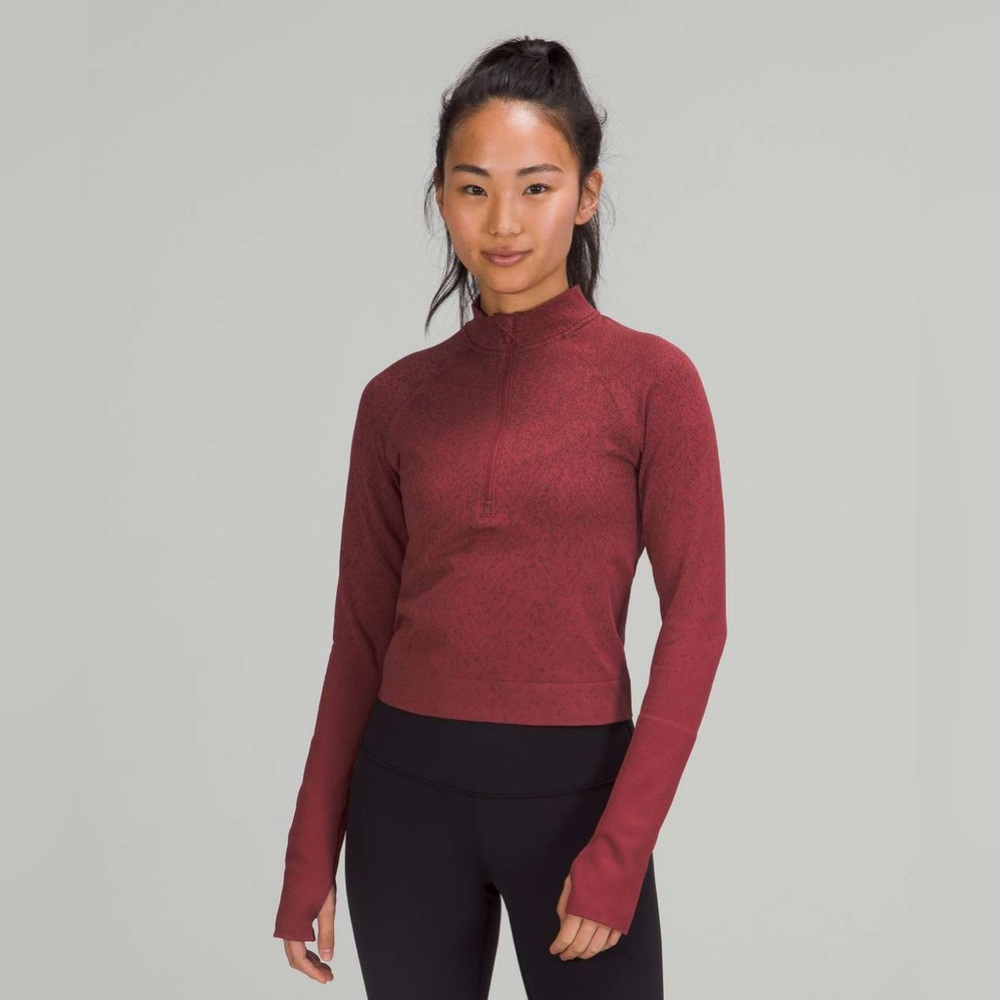 Lululemon Rest Less Cropped Half-Zip